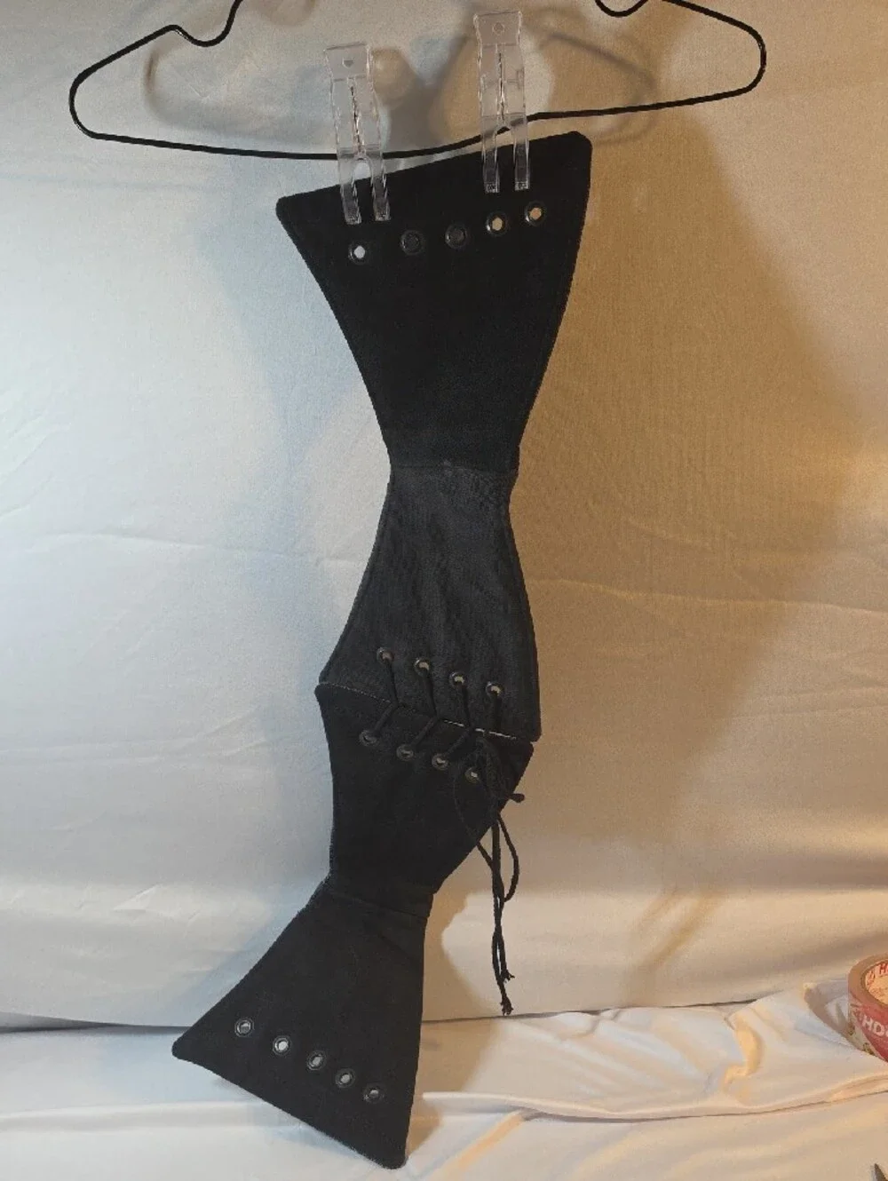 Calvin Klein Dark Blue Corset-Style Lace-Up Waist Belt